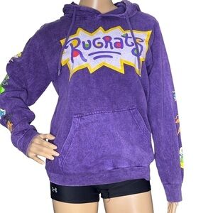 Nickelodeon purple Rugrats hoodie pullover small